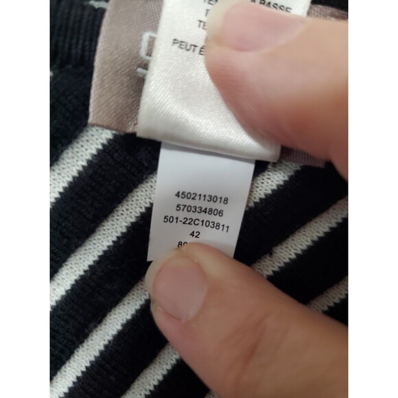 Chico's Cotton Ombre Knit Pleated Poncho Size L/XL - Picture 7 of 7